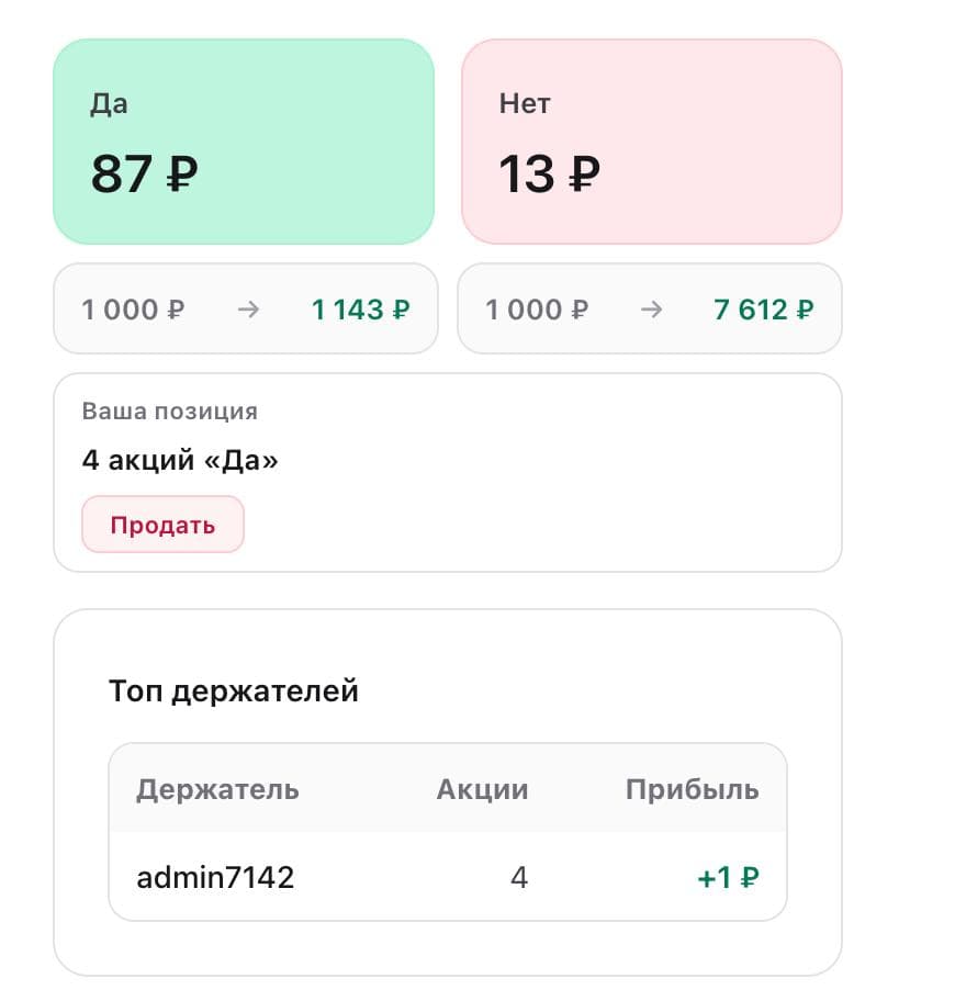 Кнопки “ДА / НЕТ”